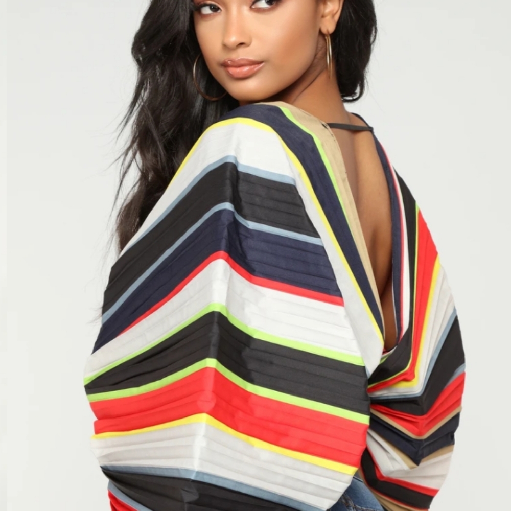 SOLD ON EBAY NWT Fashion Nova Kimono Sleeve Crop - Picture 4 of 8